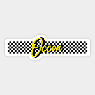 Race Flag Design 2 - Esteban Ocon Sticker